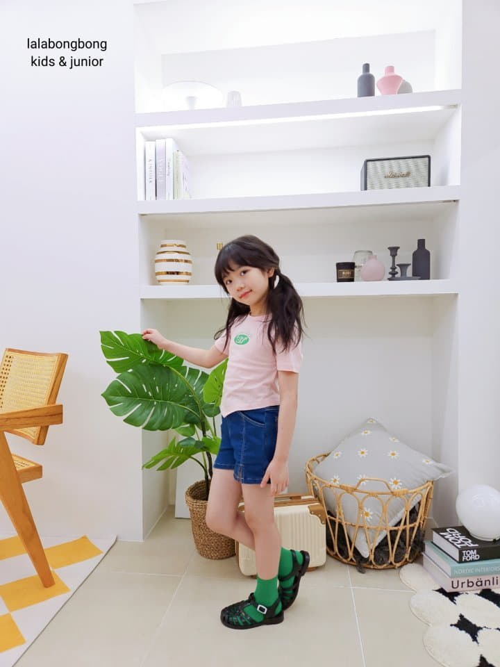 Lalabongbong - Korean Children Fashion - #kidsshorts - New Jeans Tee - 6