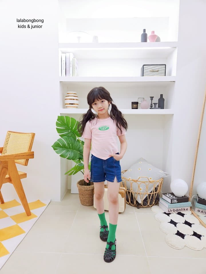 Lalabongbong - Korean Children Fashion - #littlefashionista - New Jeans Tee - 10