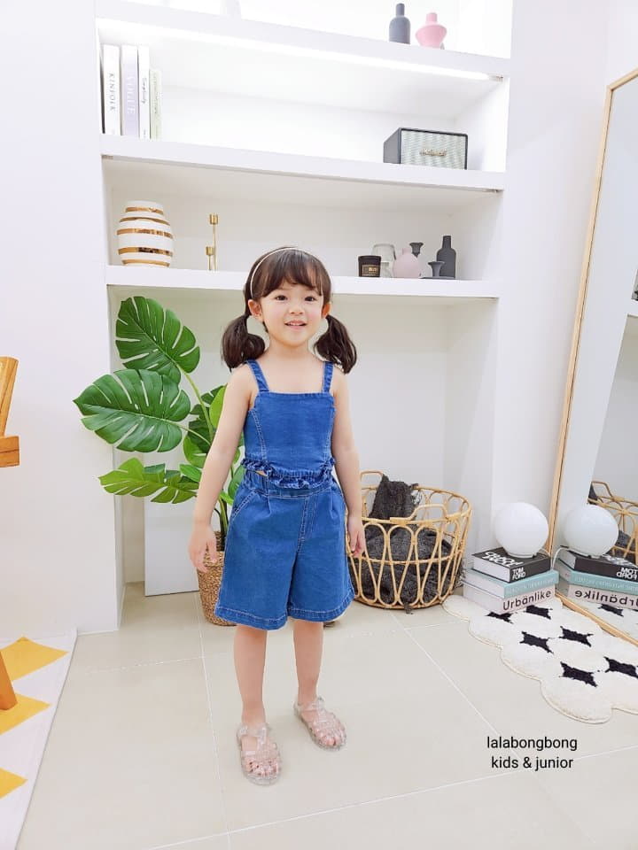 Lalabongbong - Korean Children Fashion - #magicofchildhood - Denim Frill Top - 12