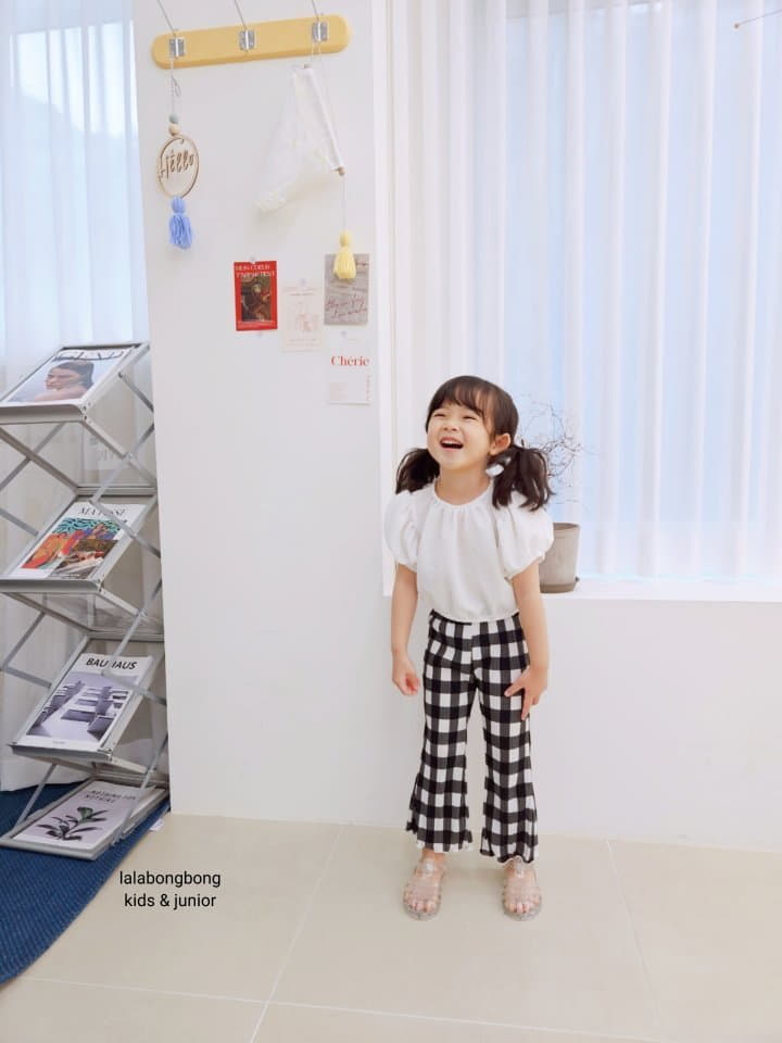 Lalabongbong - Korean Children Fashion - #stylishchildhood - Check Pleat Pants - 11