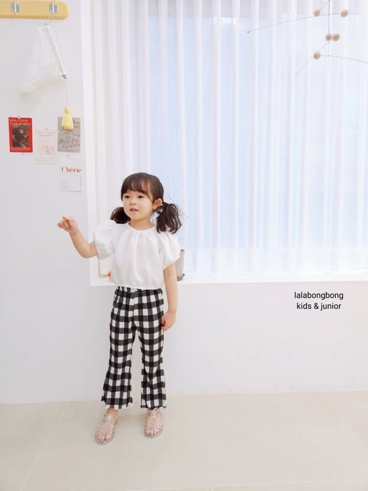 Lalabongbong - Korean Children Fashion - #todddlerfashion - Check Pleat Pants - 9