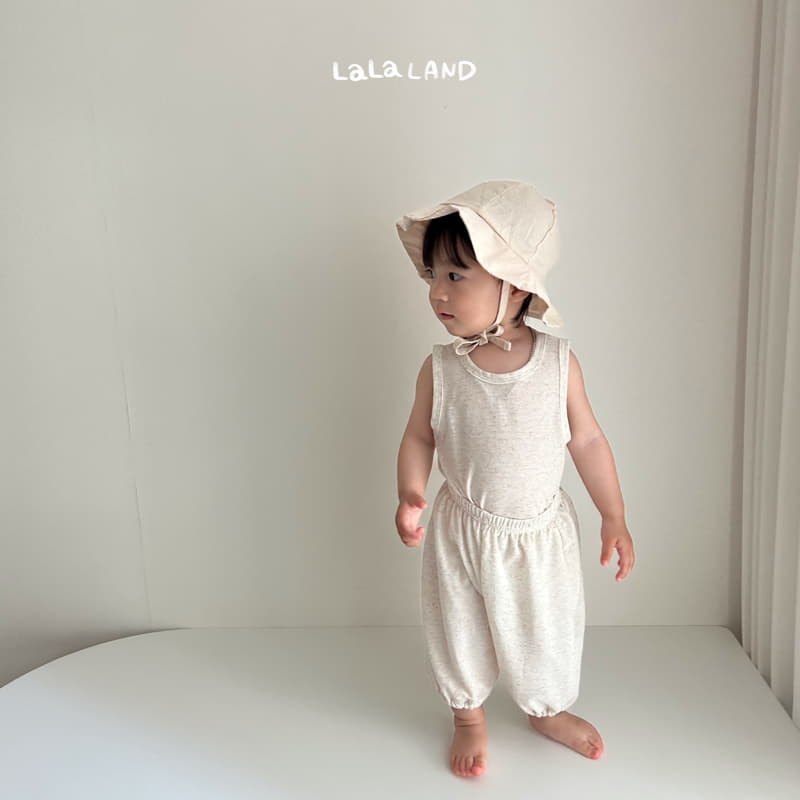 Lalaland - Korean Baby Fashion - #babyboutique - Bebe Linen Moralng Top Bottom Set - 9