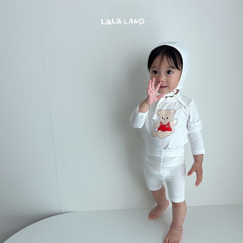 Lalaland - Korean Baby Fashion - #babyboutique - Bebe Bear Swimwear with Hat - 8