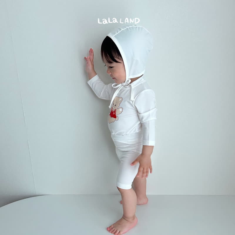 Lalaland - Korean Baby Fashion - #babyboutique - Bebe Bear Swimwear with Hat - 9