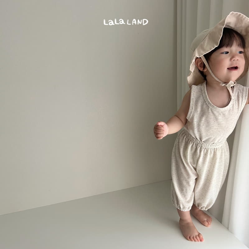 Lalaland - Korean Baby Fashion - #babyclothing - Bebe Linen Moralng Top Bottom Set - 12