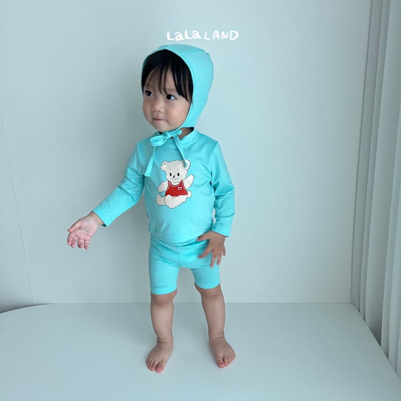 Lalaland - Korean Baby Fashion - #babyclothing - Bebe Bear Swimwear with Hat - 11