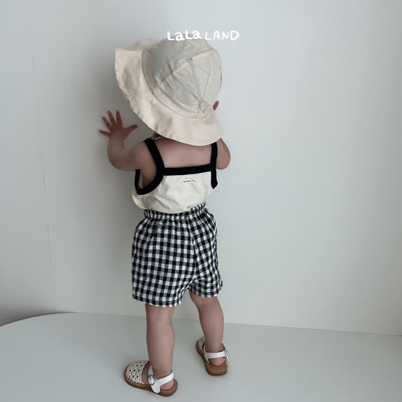 Lalaland - Korean Baby Fashion - #babyclothing - Bebe Apple Sleeveless Top Bottom Set - 8