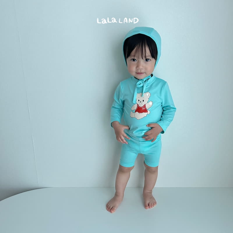 Lalaland - Korean Baby Fashion - #babyfashion - Bebe Bear Swimwear with Hat - 12