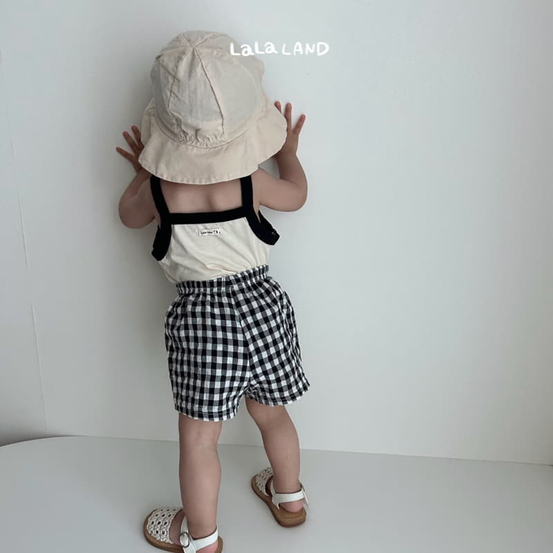 Lalaland - Korean Baby Fashion - #babyfashion - Bebe Apple Sleeveless Top Bottom Set - 9