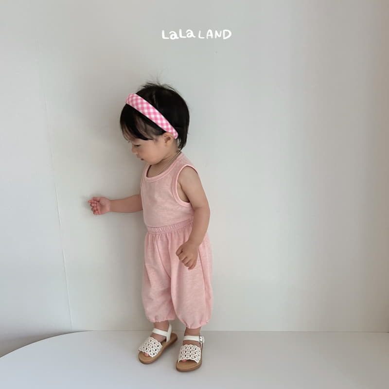 Lalaland - Korean Baby Fashion - #babylifestyle - Bebe Linen Moralng Top Bottom Set