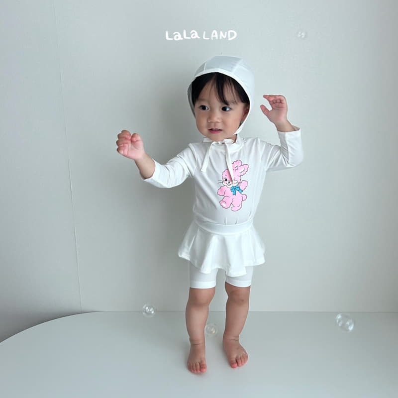 Lalaland - Korean Baby Fashion - #babyootd - Bebe Bunny Swimwear with Hat