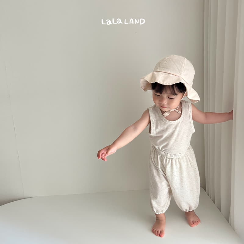 Lalaland - Korean Baby Fashion - #babywear - Bebe Linen Moralng Top Bottom Set - 6