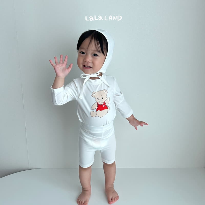 Lalaland - Korean Baby Fashion - #babywear - Bebe Bear Swimwear with Hat - 5
