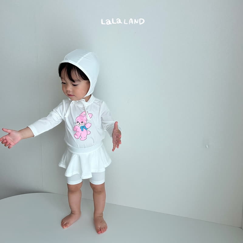 Lalaland - Korean Baby Fashion - #babyoutfit - Bebe Bunny Swimwear with Hat - 4