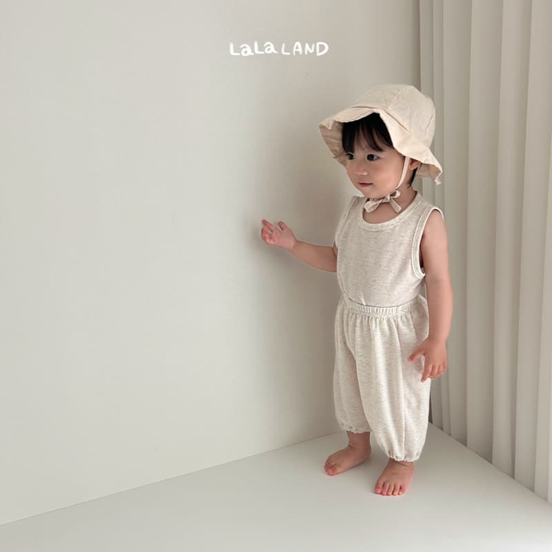 Lalaland - Korean Baby Fashion - #onlinebabyboutique - Bebe Linen Moralng Top Bottom Set - 7