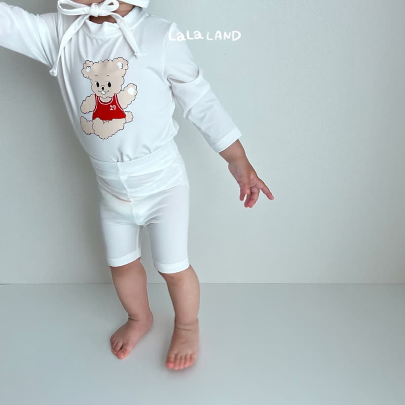 Lalaland - Korean Baby Fashion - #onlinebabyboutique - Bebe Bear Swimwear with Hat - 6