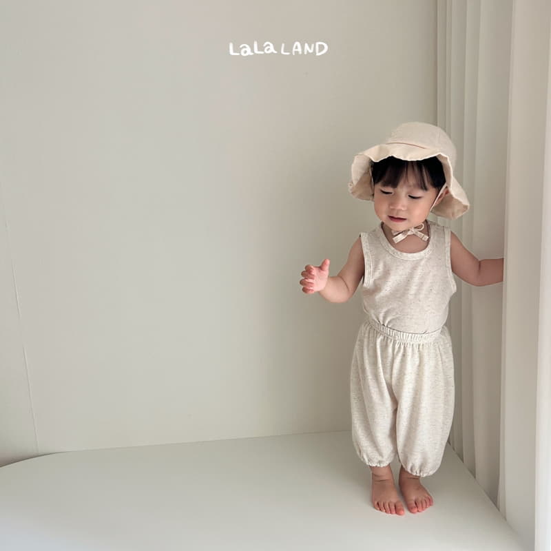 Lalaland - Korean Baby Fashion - #onlinebabyshop - Bebe Linen Moralng Top Bottom Set - 8