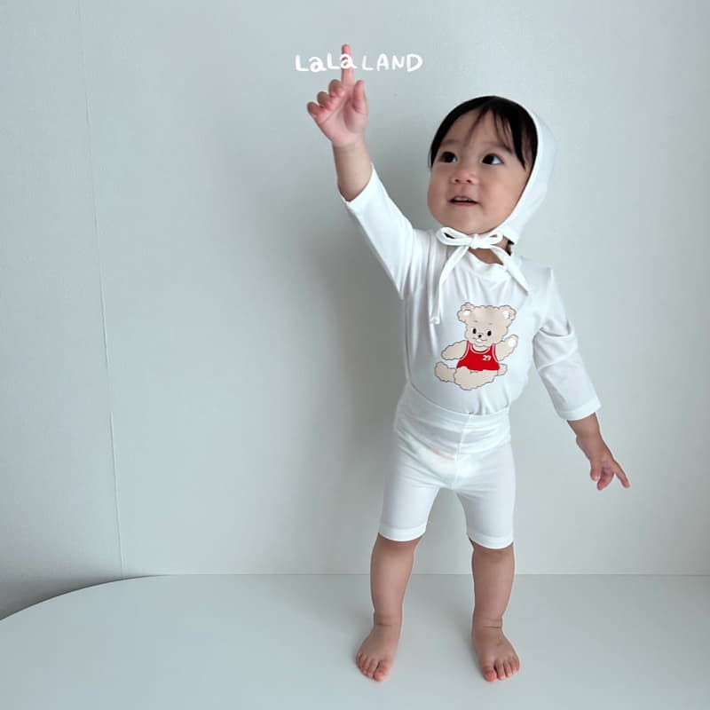 Lalaland - Korean Baby Fashion - #onlinebabyshop - Bebe Bear Swimwear with Hat - 7