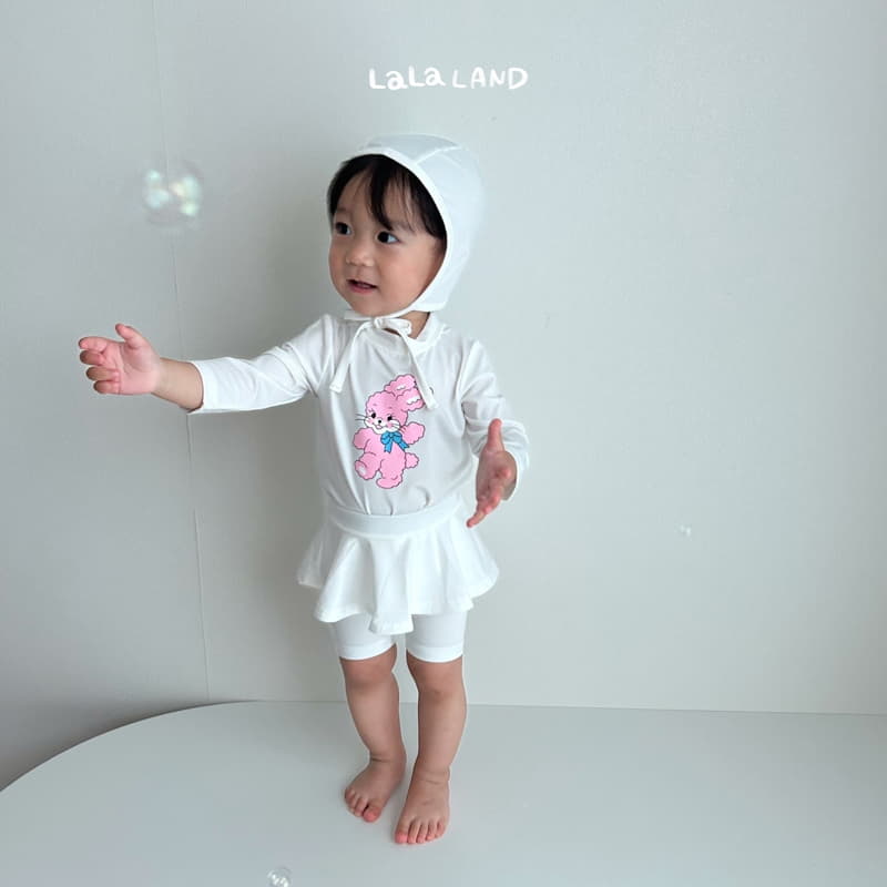 Lalaland - Korean Baby Fashion - #onlinebabyshop - Bebe Bunny Swimwear with Hat - 6
