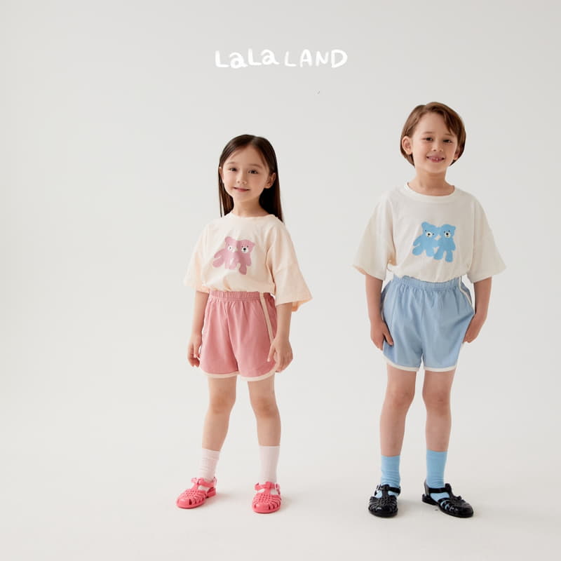 Lalaland - Korean Children Fashion - #childrensboutique - Bear Dul Top Bottom Set - 5