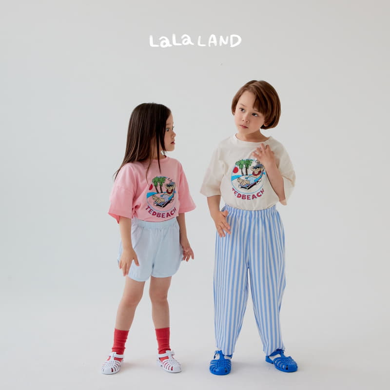Lalaland - Korean Children Fashion - #designkidswear - Ted Beach Tee - 8