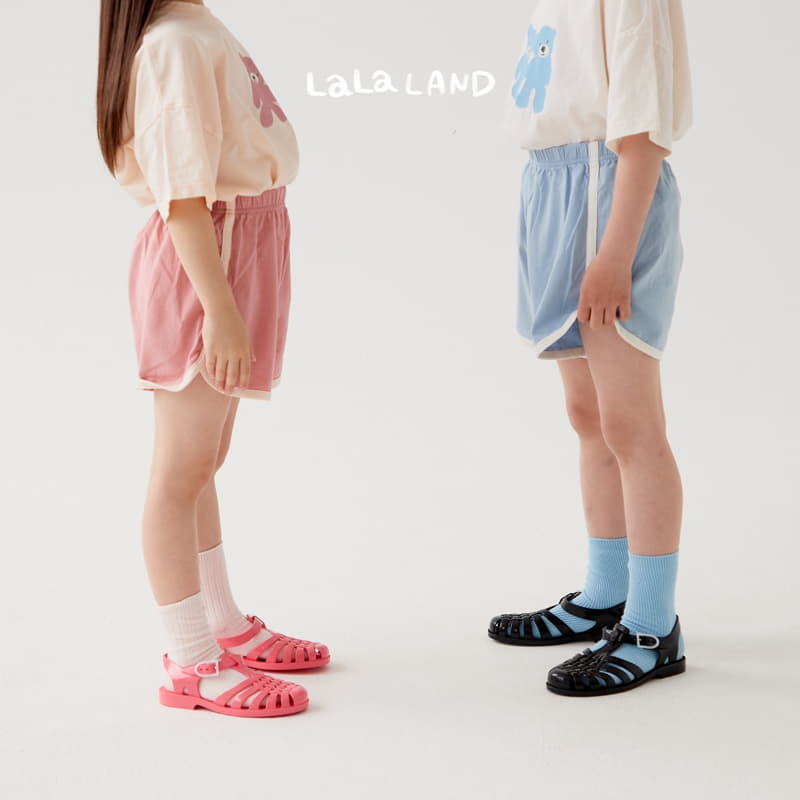 Lalaland - Korean Children Fashion - #fashionkids - Bear Dul Top Bottom Set - 8