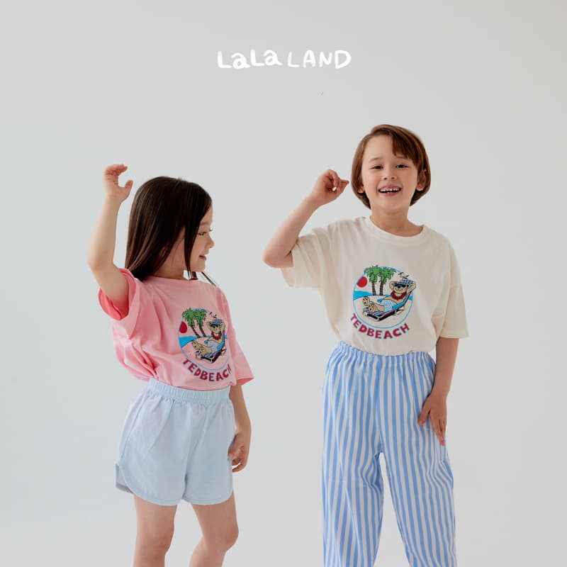 Lalaland - Korean Children Fashion - #kidsshorts - Ted Beach Tee - 11