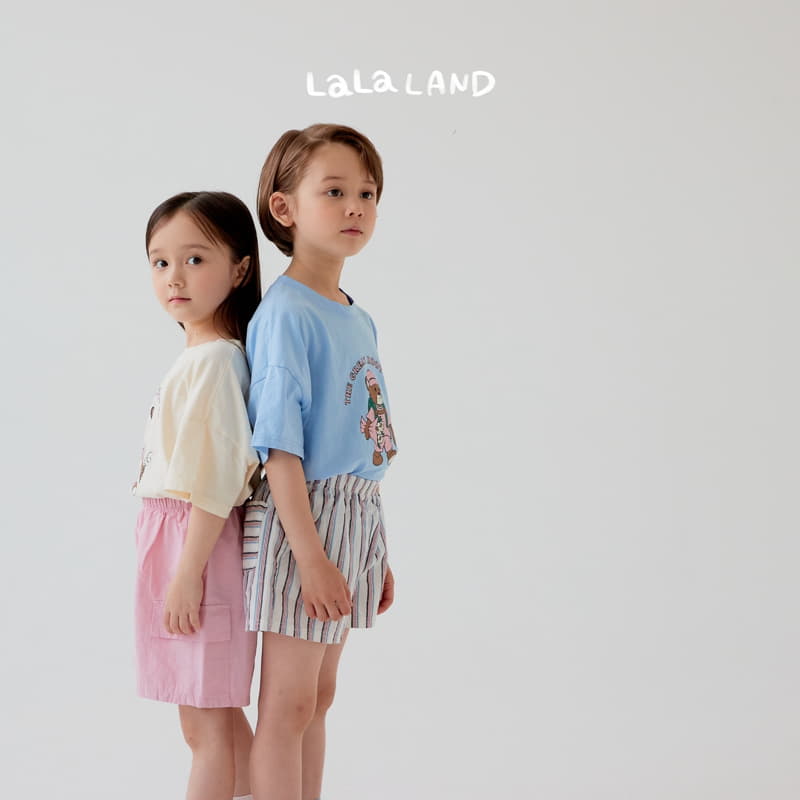 Lalaland - Korean Children Fashion - #kidsshorts - Flower Bear TEe - 7