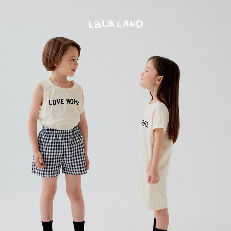 Lalaland - Korean Children Fashion - #kidsshorts - Love More Sleeveless - 3