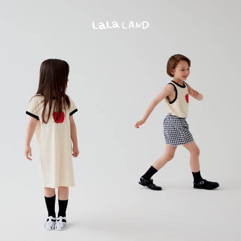 Lalaland - Korean Children Fashion - #kidsshorts - Apple One-piece - 2