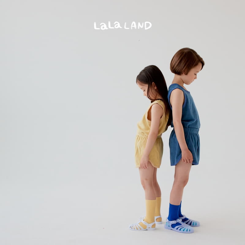 Lalaland - Korean Children Fashion - #kidsshorts - Terry Corn Top Bottom Set - 10
