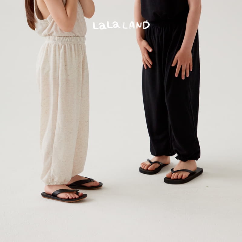 Lalaland - Korean Children Fashion - #kidsshorts - Linen Molang Top Bottom Set - 3