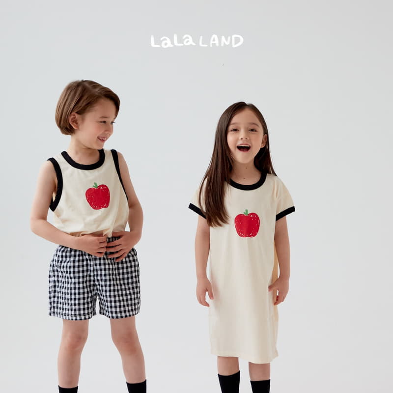 Lalaland - Korean Children Fashion - #kidzfashiontrend - Apple Sleeveless - 3