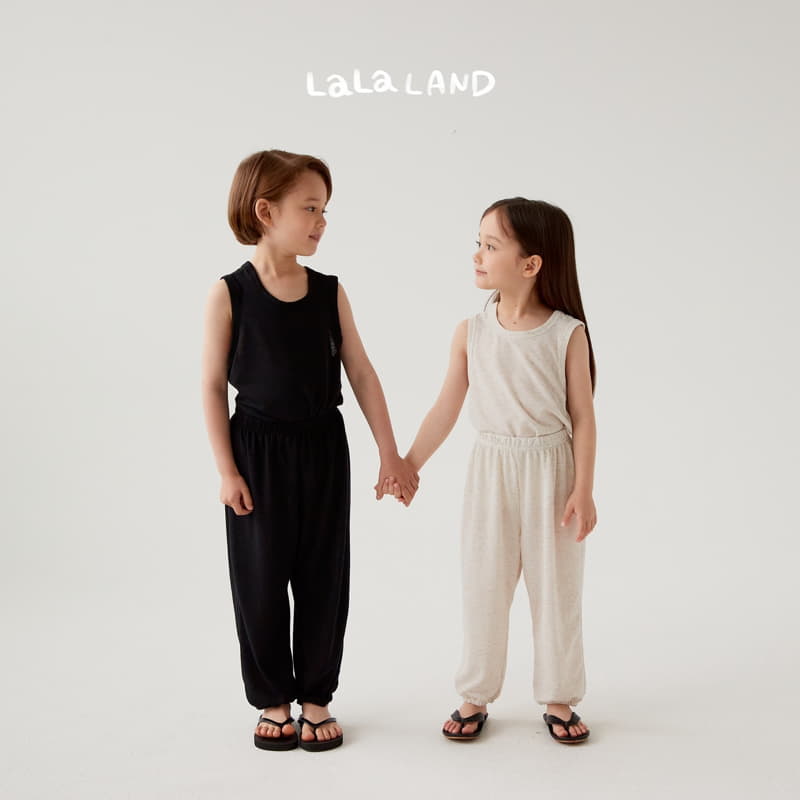 Lalaland - Korean Children Fashion - #kidzfashiontrend - Linen Molang Top Bottom Set - 5