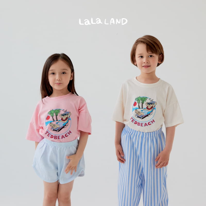 Lalaland - Korean Children Fashion - #littlefashionista - Ted Beach Tee