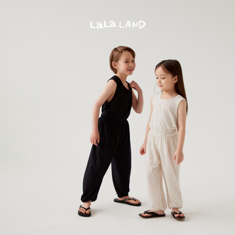 Lalaland - Korean Children Fashion - #littlefashionista - Linen Molang Top Bottom Set - 7