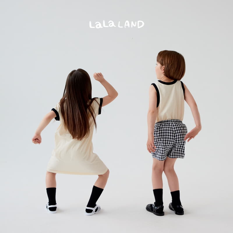 Lalaland - Korean Children Fashion - #magicofchildhood - Black Check Shorts - 5