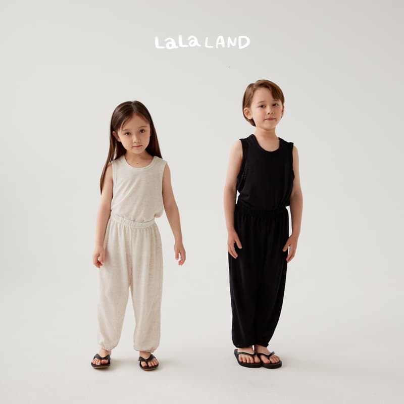Lalaland - Korean Children Fashion - #magicofchildhood - Linen Molang Top Bottom Set - 8