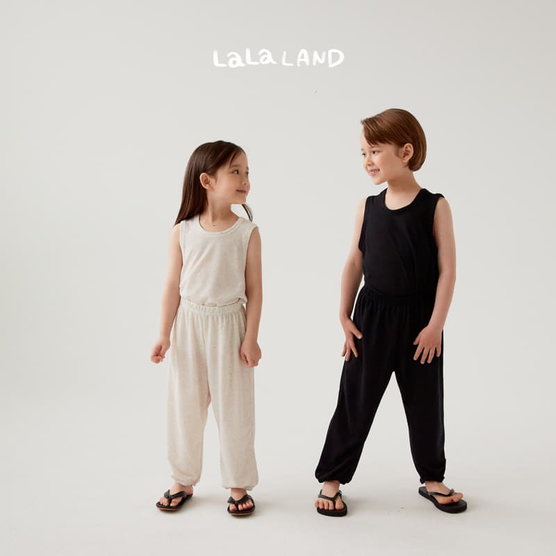 Lalaland - Korean Children Fashion - #minifashionista - Linen Molang Top Bottom Set - 9