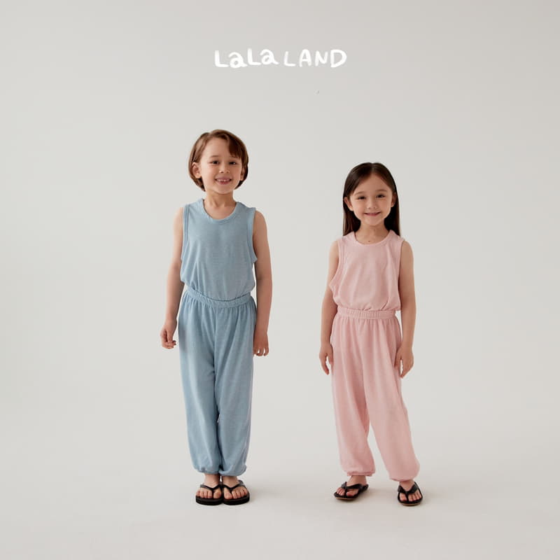Lalaland - Korean Children Fashion - #prettylittlegirls - Linen Molang Top Bottom Set - 10