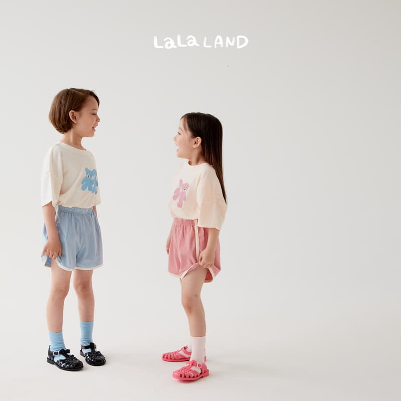 Lalaland - Korean Children Fashion - #stylishchildhood - Bear Dul Top Bottom Set - 3