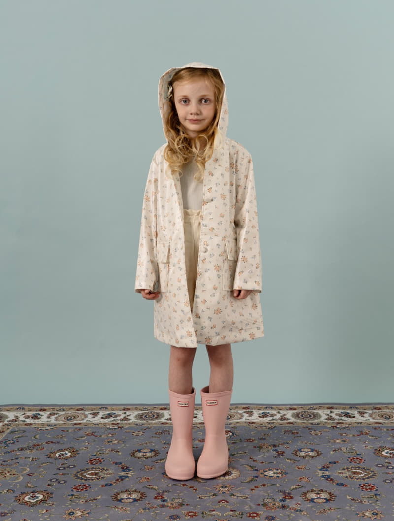 Le Bev - Korean Children Fashion - #Kfashion4kids - Foral Raincoat - 3