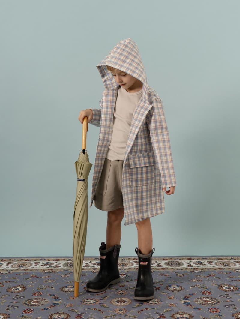 Le Bev - Korean Children Fashion - #stylishchildhood - Check Rain Coat - 4