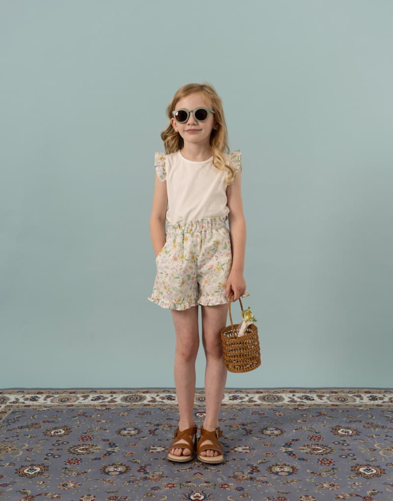 Le Bev - Korean Children Fashion - #childrensboutique - Garden Frill Shorts - 3
