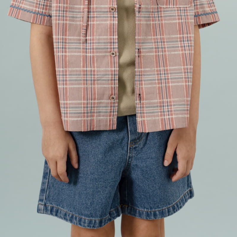 Le Bev - Korean Children Fashion - #childrensboutique - Boy Denim Shorts