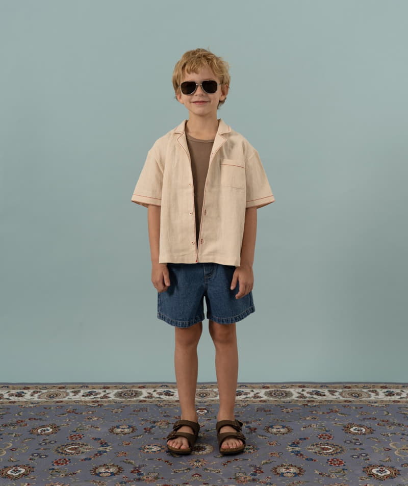 Le Bev - Korean Children Fashion - #designkidswear - Boy Denim Shorts - 2