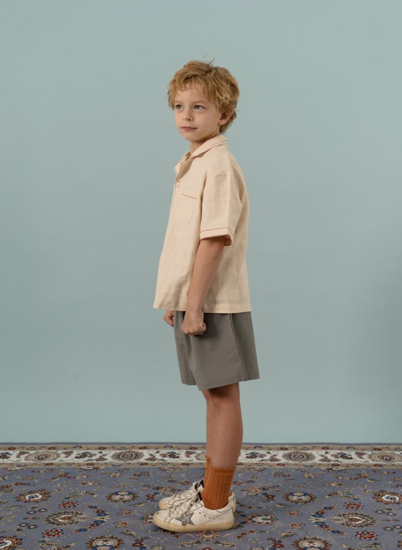 Le Bev - Korean Children Fashion - #designkidswear - Linen Stitch Shirt - 7