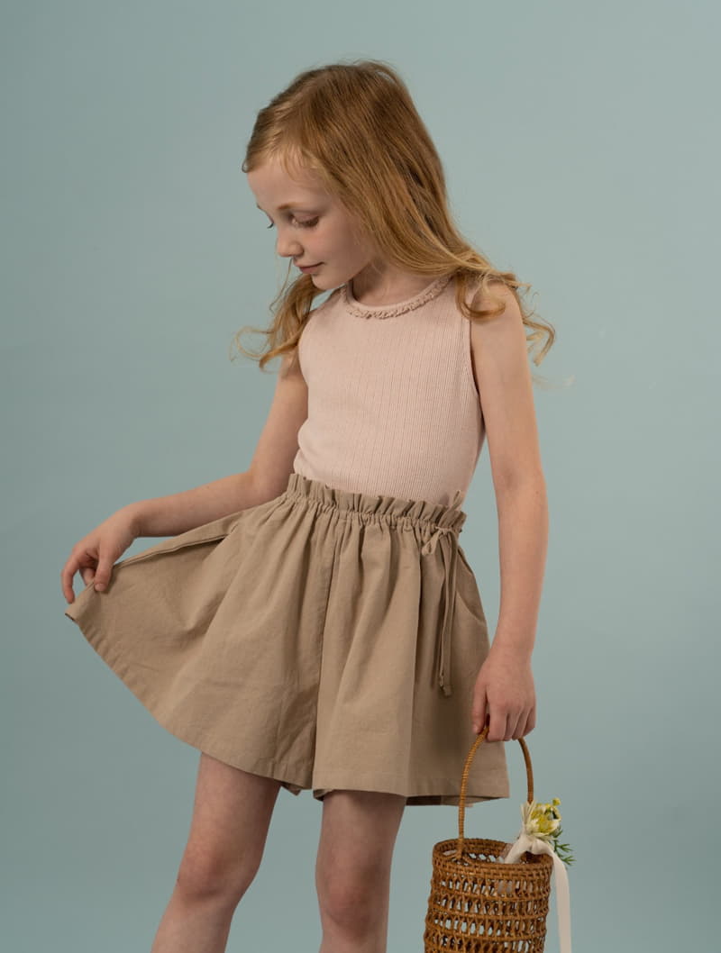 Le Bev - Korean Children Fashion - #discoveringself - Ribbon Skirt Shorts - 7