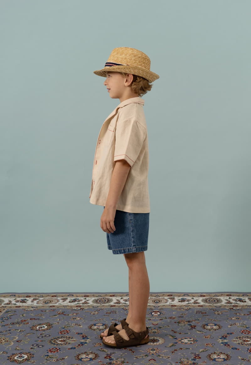 Le Bev - Korean Children Fashion - #discoveringself - Boy Denim Shorts - 3