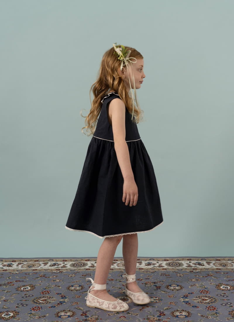Le Bev - Korean Children Fashion - #fashionkids - Linen Frill One-piece - 8